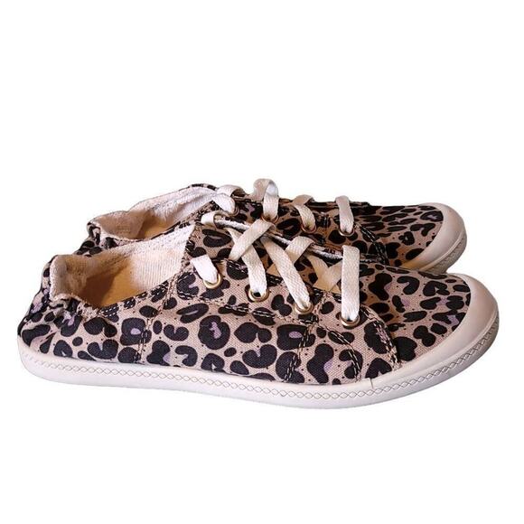 Time And Tru Women's Shoes Size 6.5 Leopard Print Brown Tan Memory Foam   - Picture 7 of 10